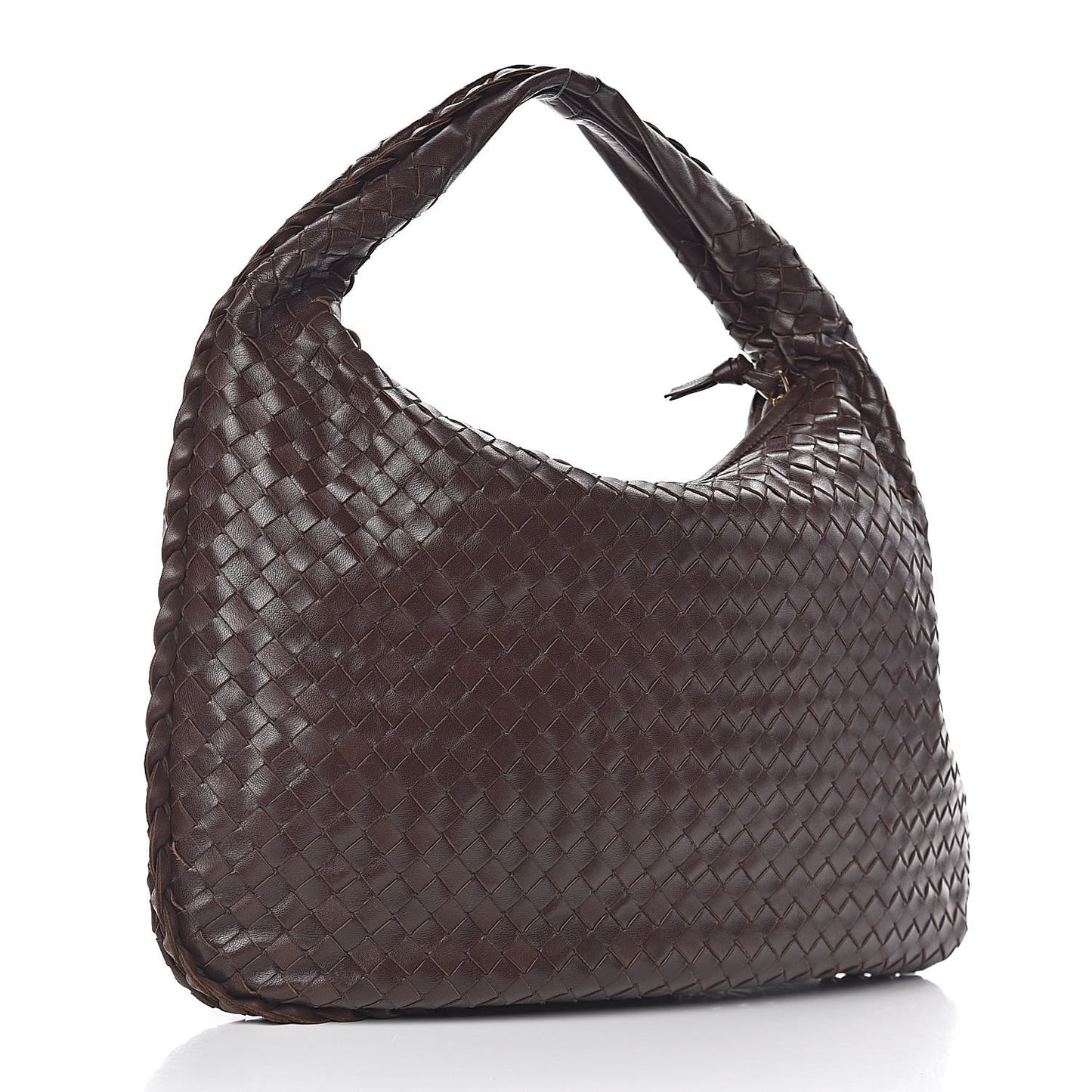 Nappa Intrecciato Medium Veneta Hobo Ebano