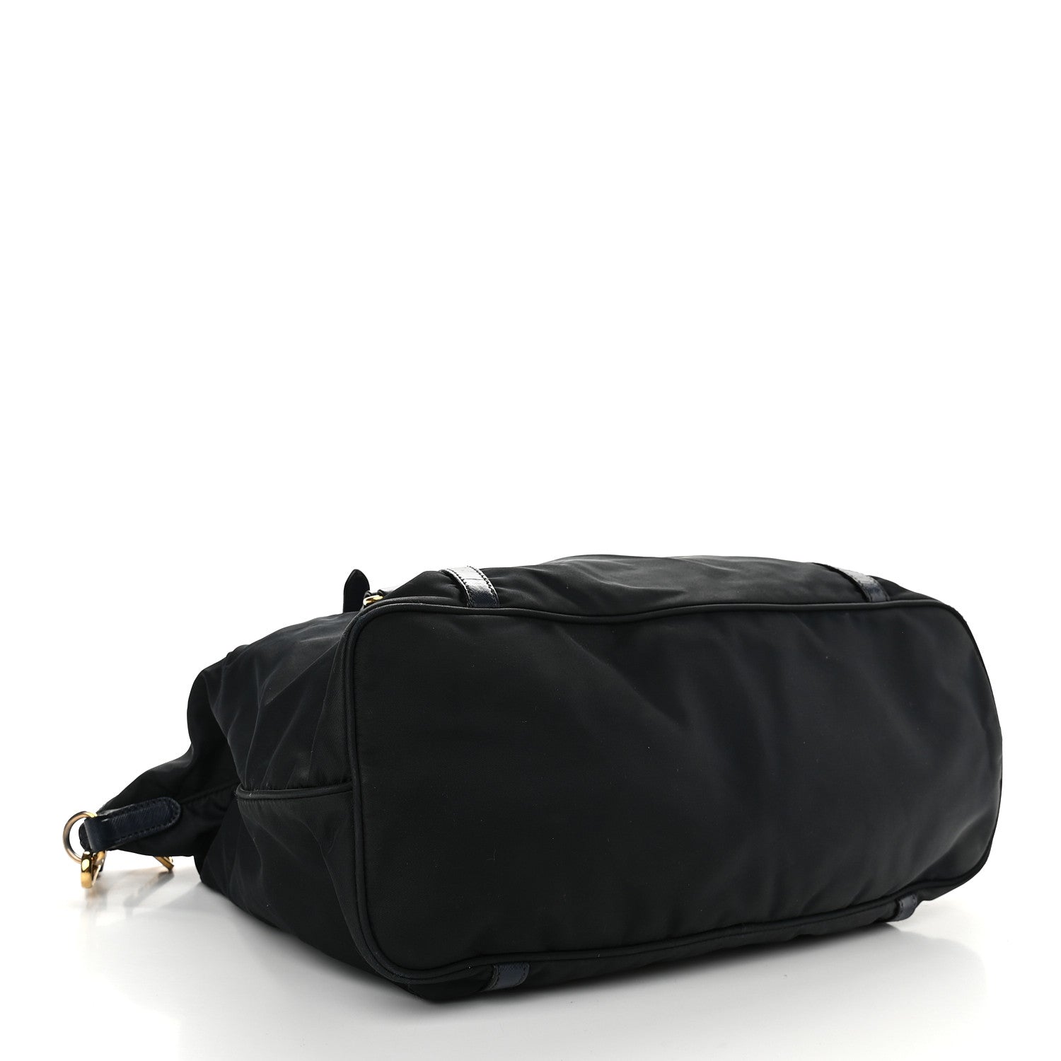 Prada Saffiano Tessuto Nylon Shopping Tote Black 3 of 11