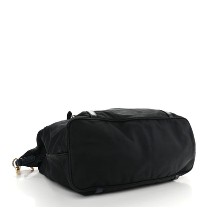 Prada Saffiano Tessuto Nylon Shopping Tote Black 3 of 11