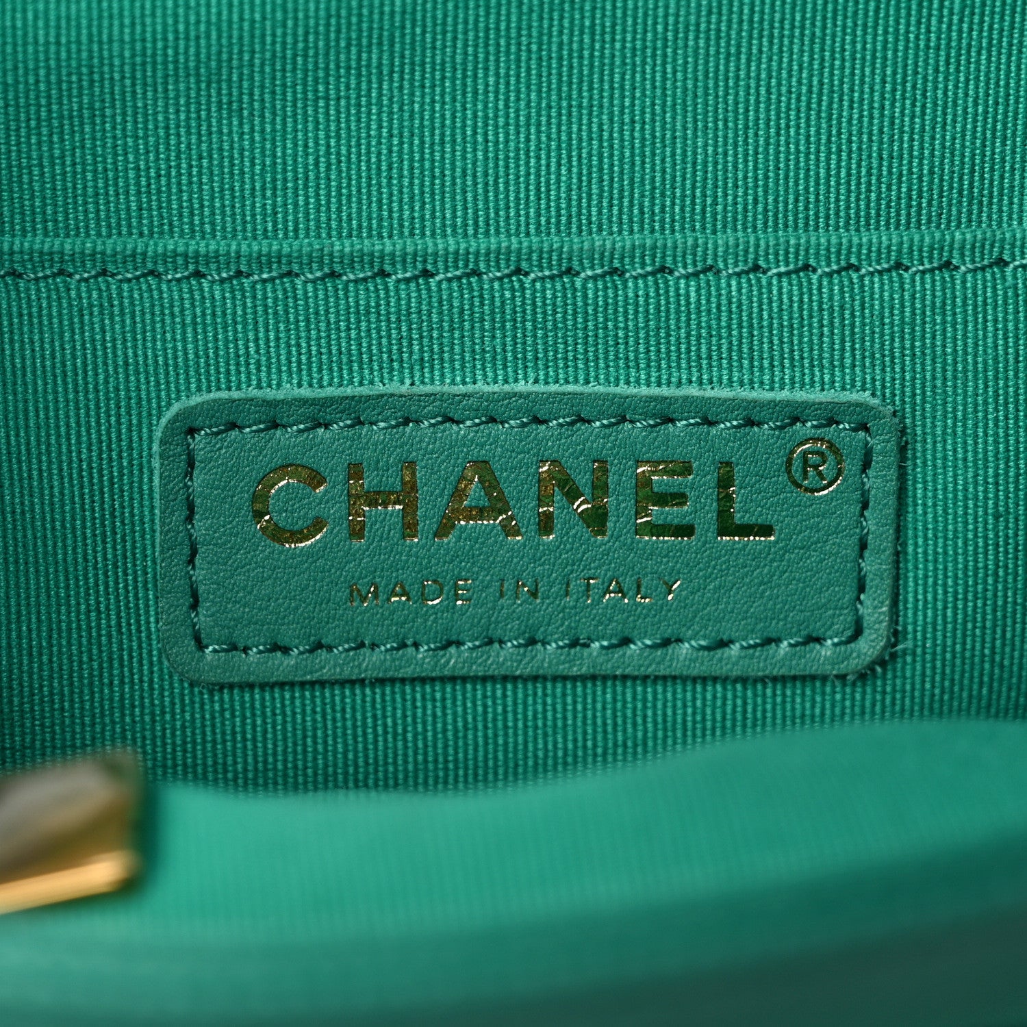 Chanel Caviar Quilted Medium Duma Pockets Drawstring Backpack Green 6 of 9