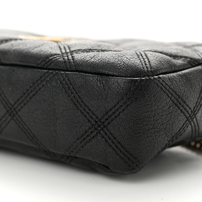 Saint Laurent Grained Lambskin Quilted Mini Becky Double Zip Bag Black 11 of 12