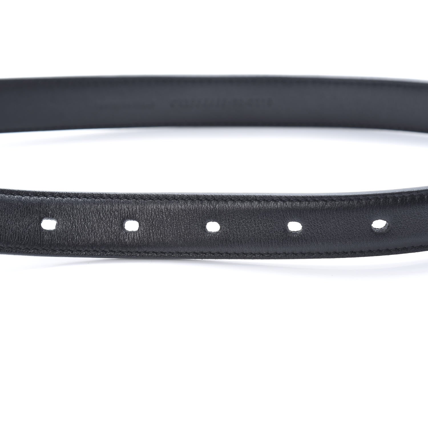 Saint Laurent Smooth Calfskin Monogram Square Buckle Belt 90 36 Black 6 of 6