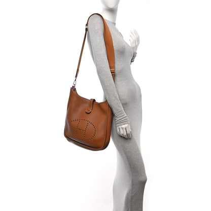 Hermes Taurillon Clemence Evelyne III GM Gold 2 of 9