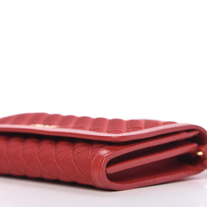 Prada Tessuto Quilted Mini Crossbody Wallet Fuoco 7 of 9