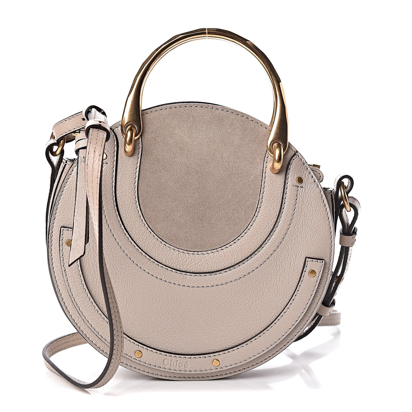 Calfskin Suede Small Pixie Bag Motty Grey