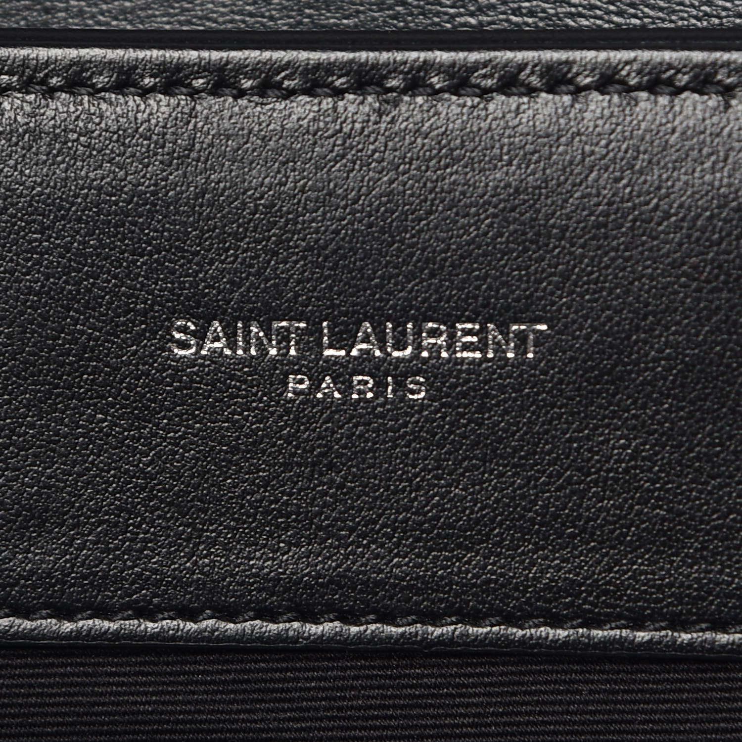 Saint Laurent Calfskin Y Quilted Monogram Loulou Document Holder Black 9 of 11