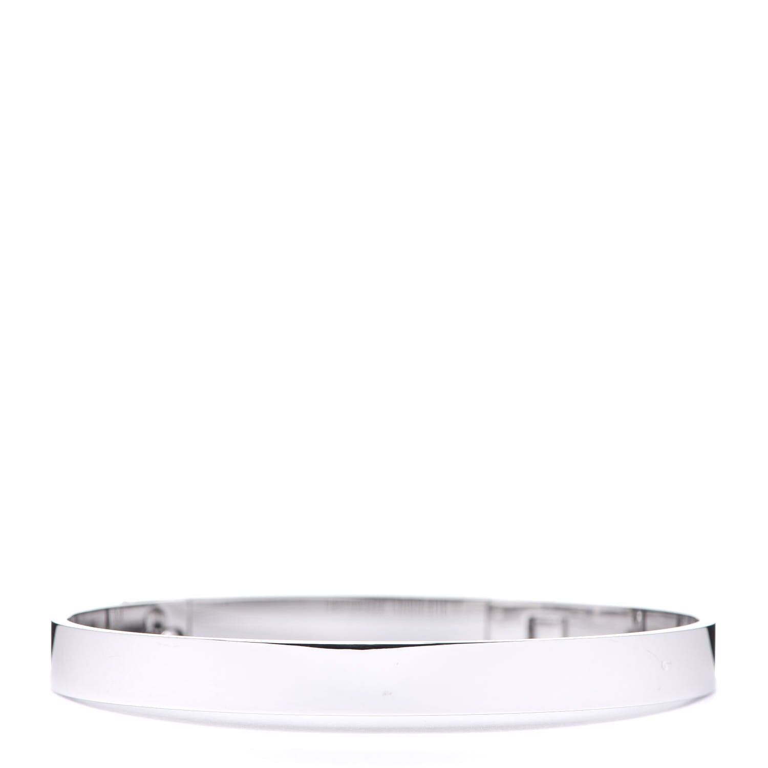 Hermes 18K White Gold Pave Diamond PM Collier De Chien Bracelet XS 2 of 5