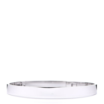 Hermes 18K White Gold Pave Diamond PM Collier De Chien Bracelet XS 2 of 5