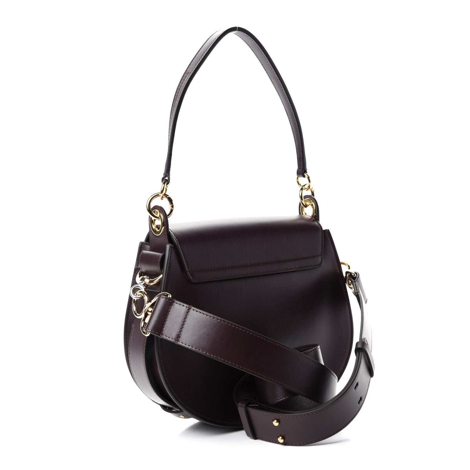Chloe Calfskin Large Tess Bag Black Raisin 3 of 9