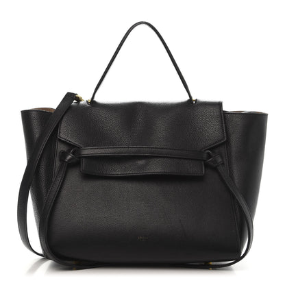 Celine Drummed Calfskin Mini Belt Bag Black 1 of 11