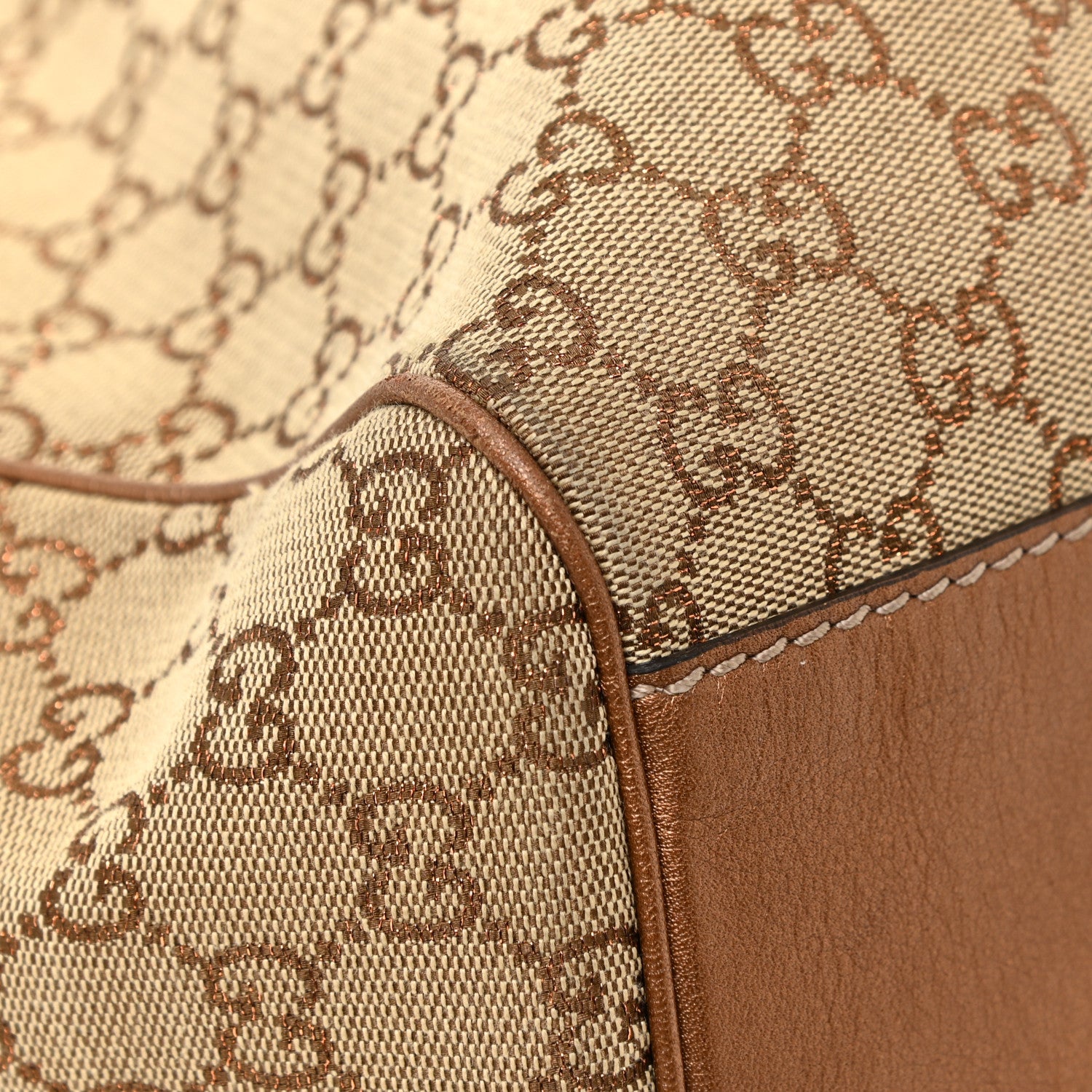 Gucci Monogram Large Sukey Tote Bronze 17 of 20