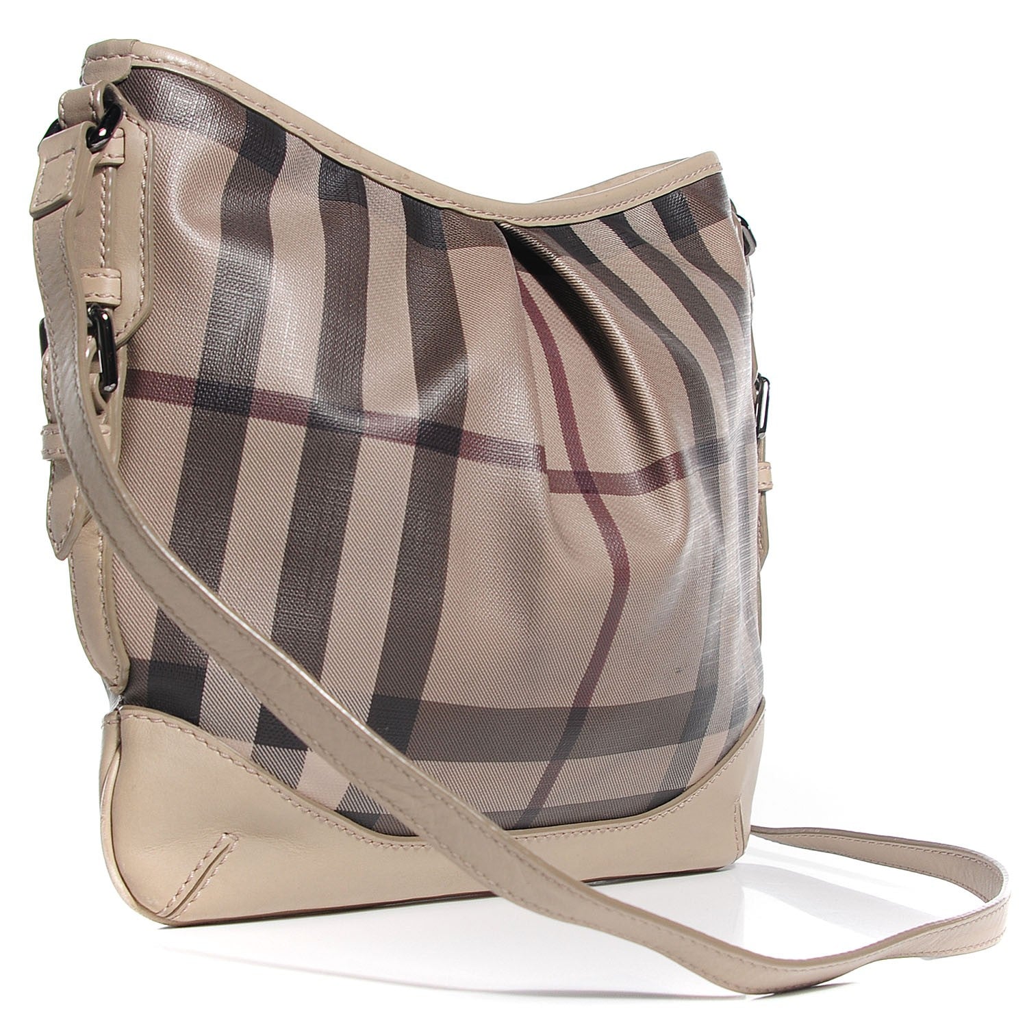 Burberry Smoked Check Hartham Shoulder Bag Trench 3 of 11