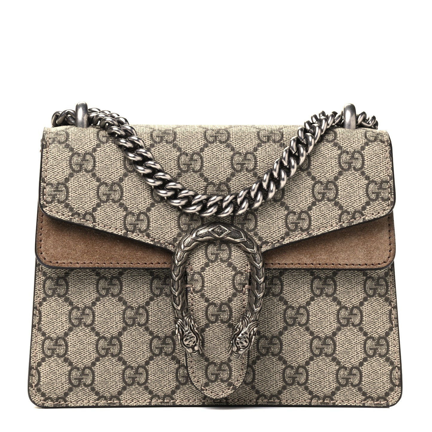 GG Supreme Monogram Mini Dionysus Shoulder Bag Taupe