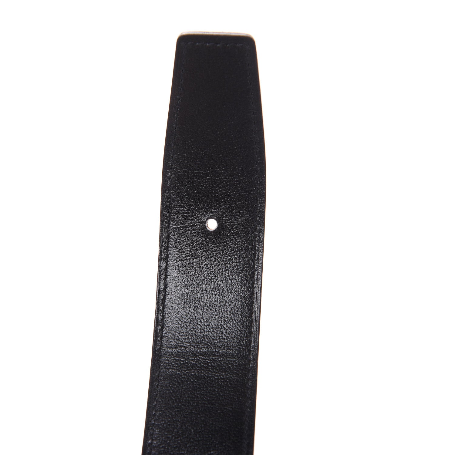 Hermes Box Togo Strie 32mm H Belt 95 Black Gold 6 of 8