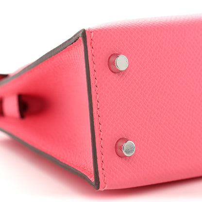 Hermes Epsom Mini Kelly Sellier 20 Rose Azalee 8 of 10