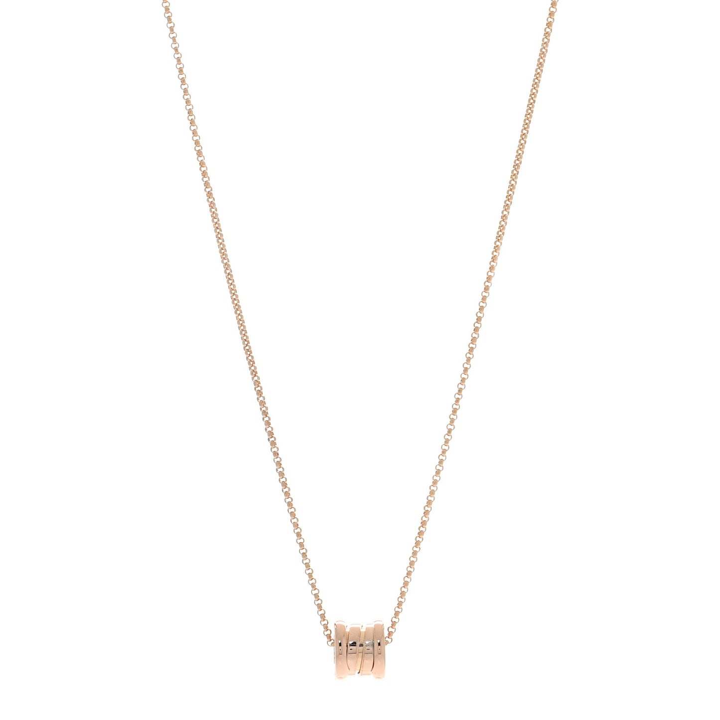 18K Rose Gold Mini B.Zero1 Pendant Necklace