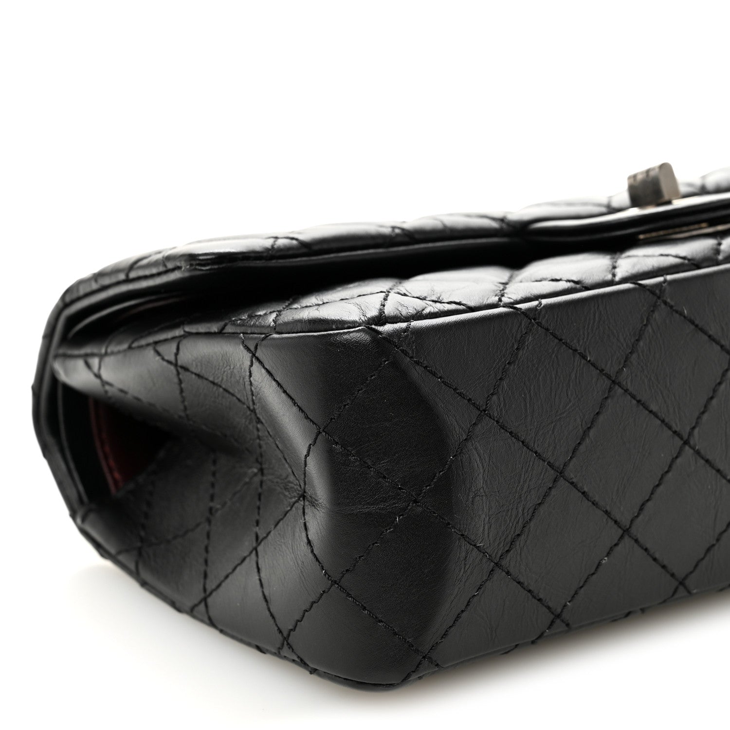 Chanel Aged Calfskin Quilted 2.55 Reissue 225 Flap Black 9 of 10