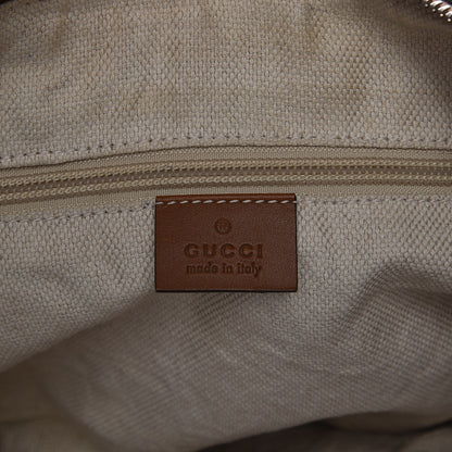 Gucci Monogram Medium Half Moon Hobo Brown 6 of 12