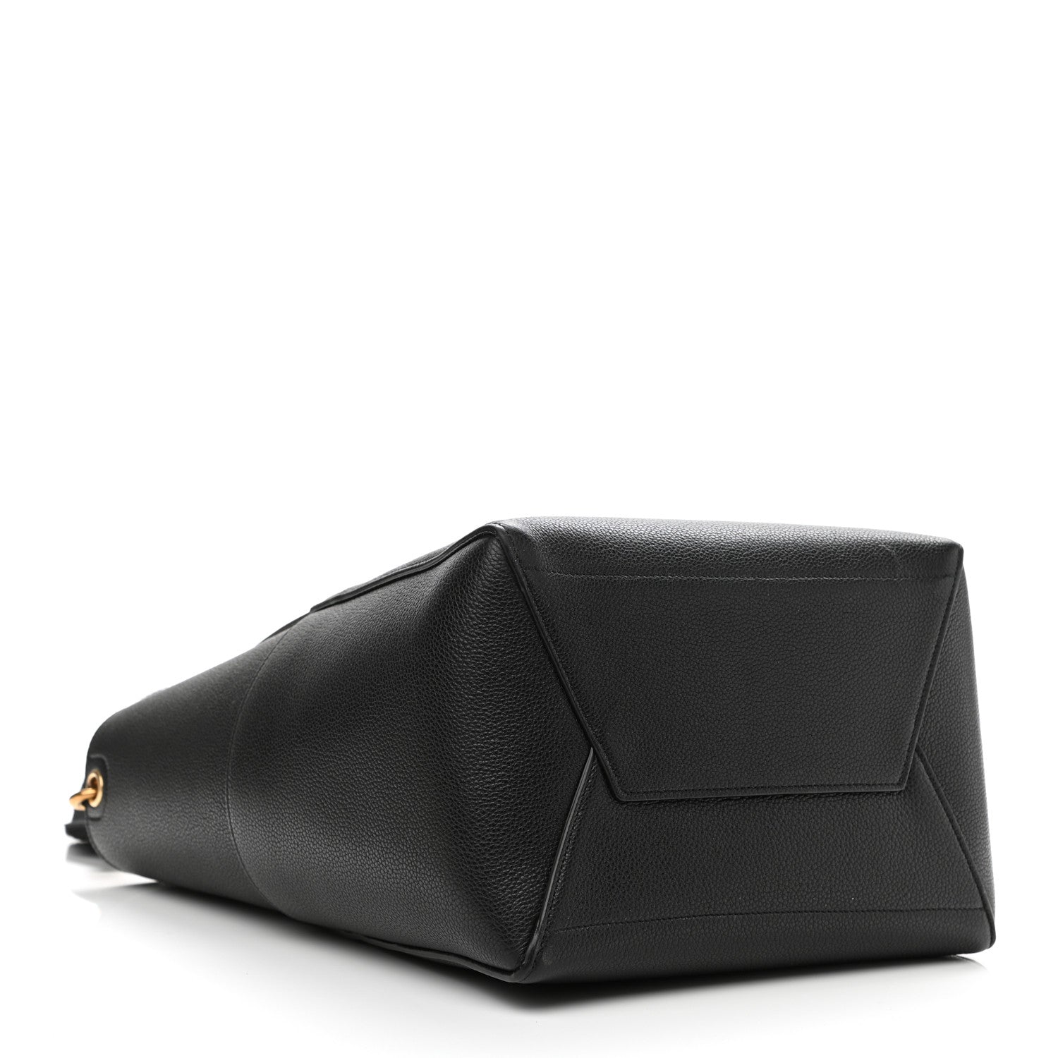 Celine Soft Grained Calfskin Sangle Bucket Bag Black 4 of 8