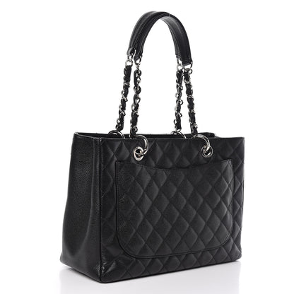 Chanel Caviar Quilted Grand Shopping Tote GST Black 3 of 11