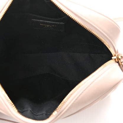 Saint Laurent Calfskin Matelasse Monogram Lou Camera Bag Washed Light Pink 5 of 9