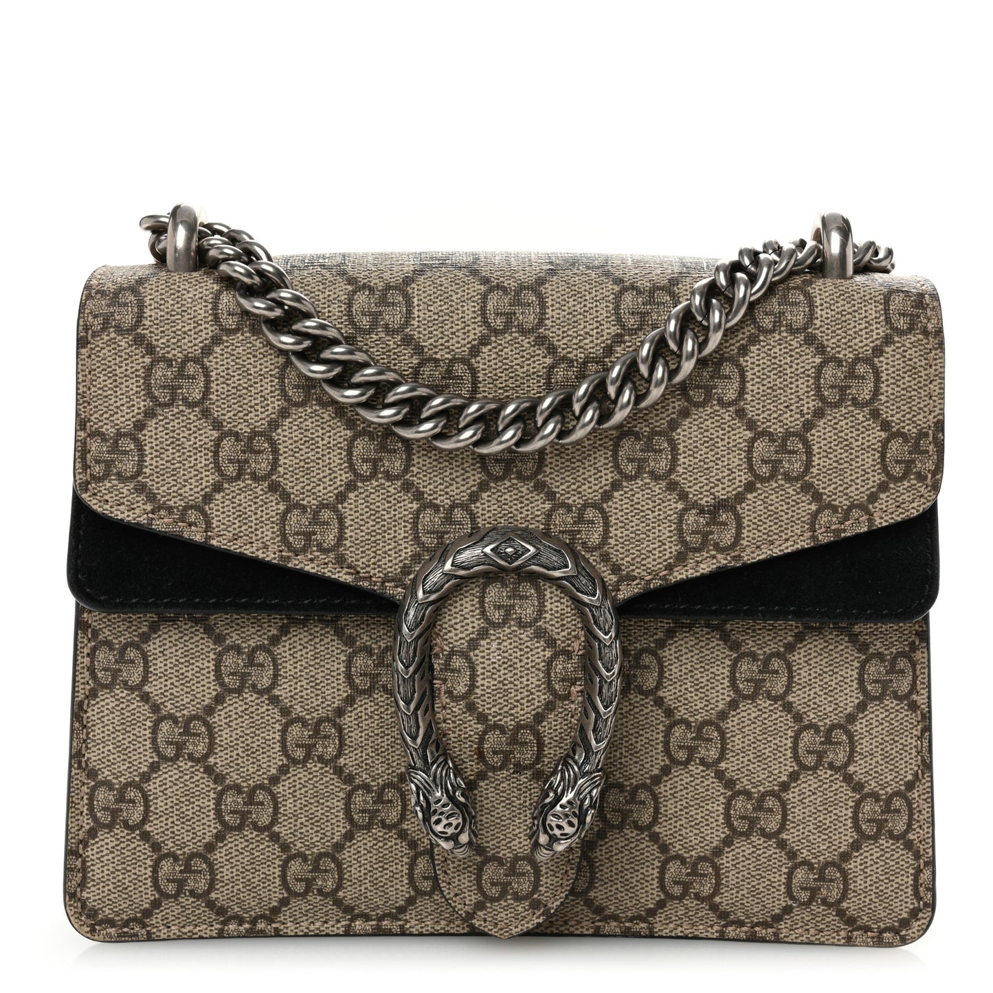 GG Supreme Monogram Mini Dionysus Shoulder Bag Black