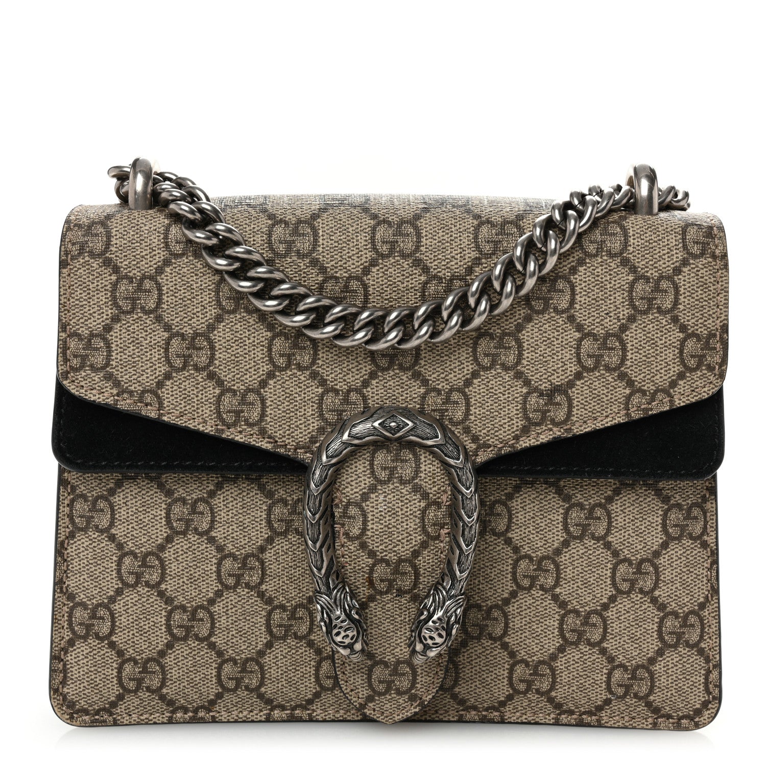 Gucci GG Supreme Monogram Mini Dionysus Shoulder Bag Black 1 of 11