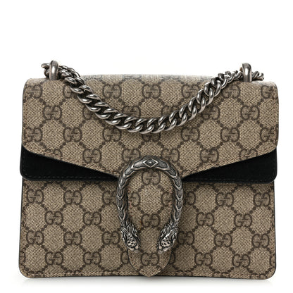 Gucci GG Supreme Monogram Mini Dionysus Shoulder Bag Black 1 of 11