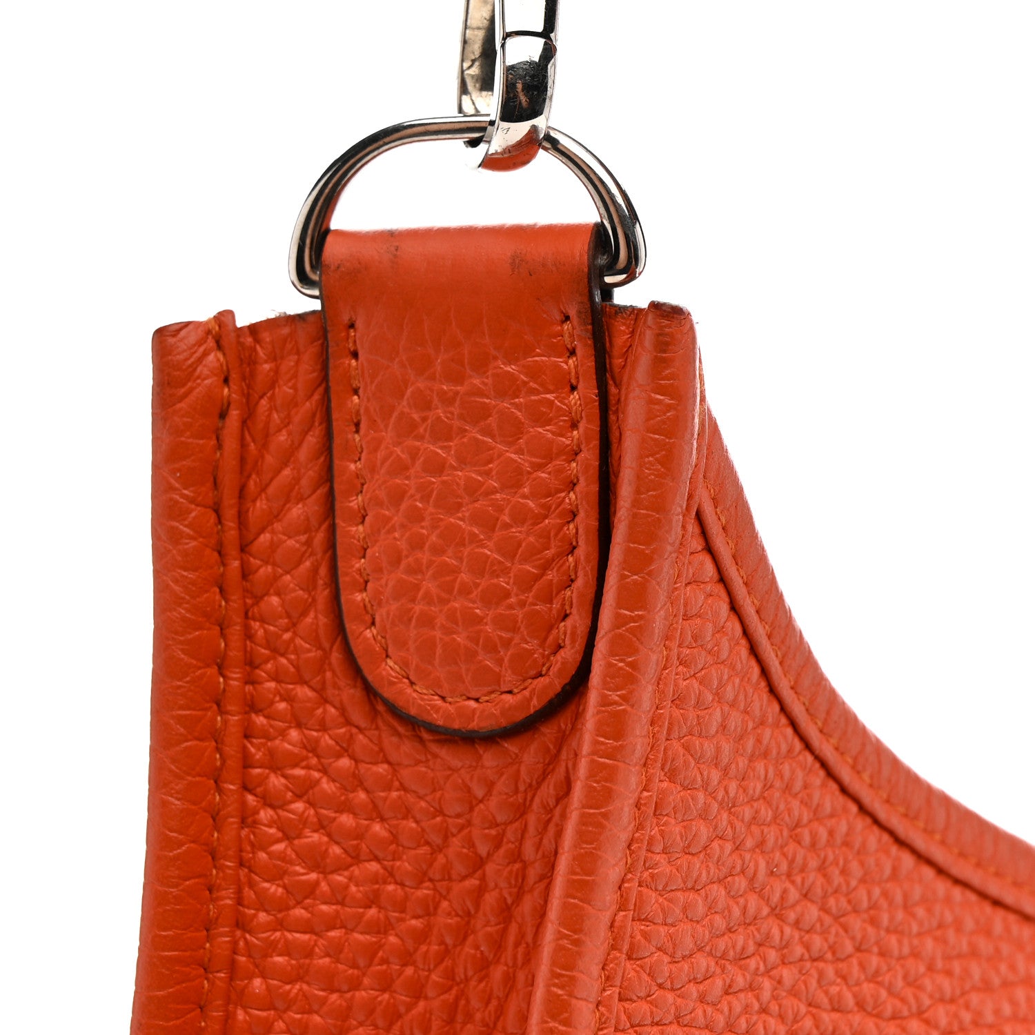 Hermes Taurillon Clemence Evelyne III GM Orange 12 of 14