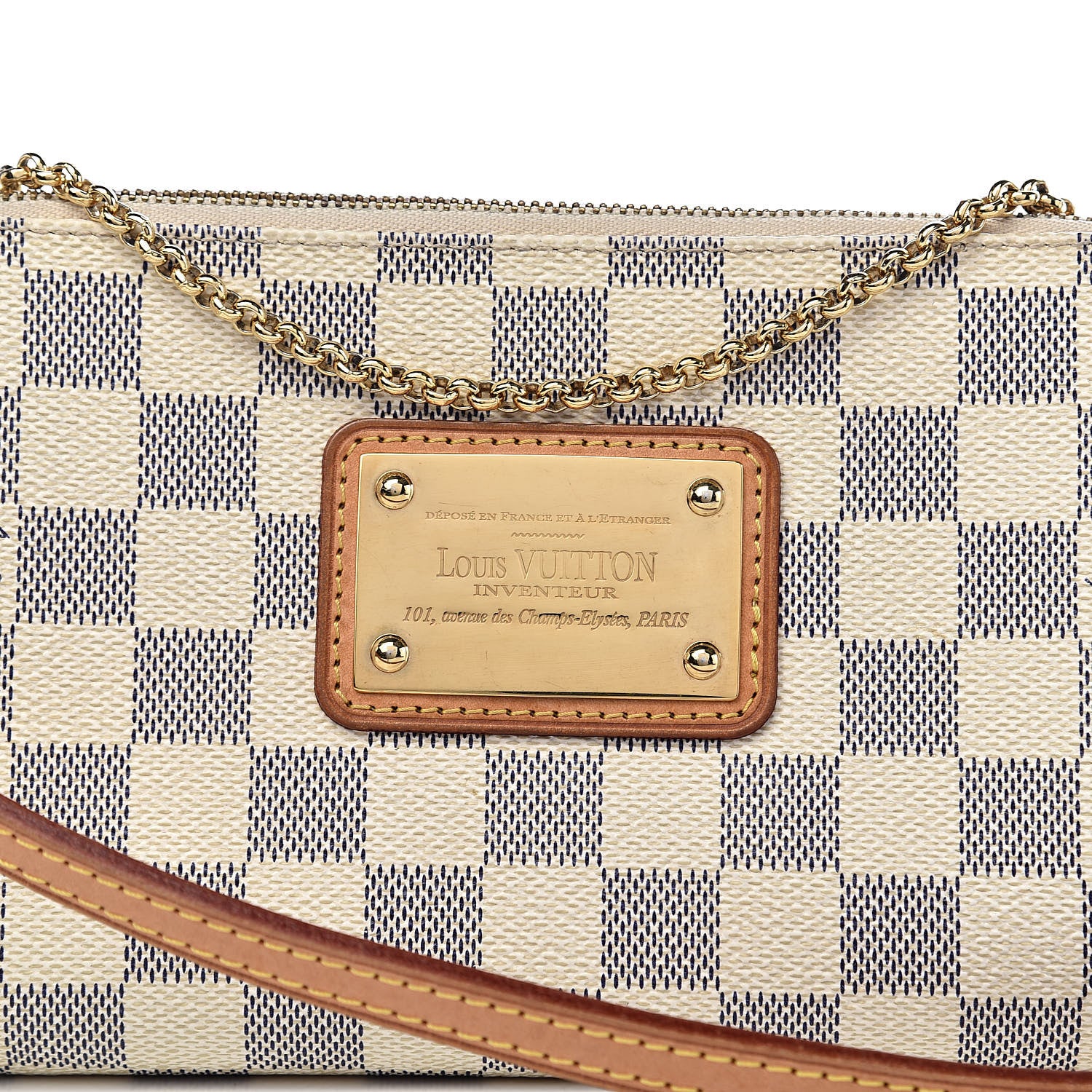 Louis Vuitton Damier Azur Eva Clutch 10 of 10