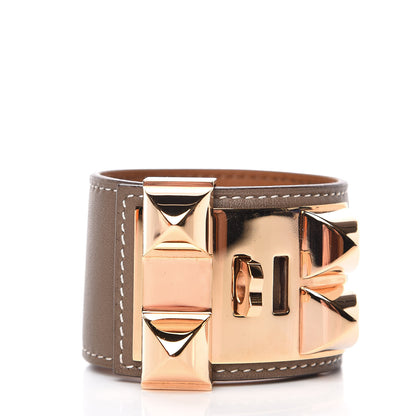 Hermes Swift Collier De Chien CDC Bracelet T2 Etoupe 3 of 8