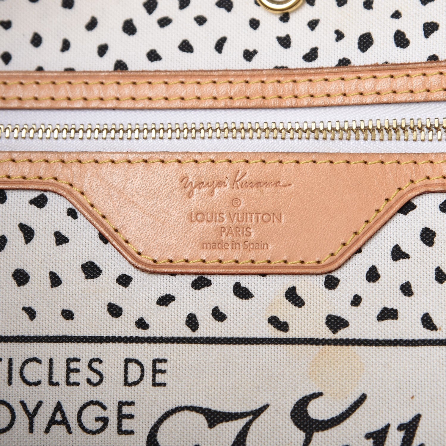 Louis Vuitton Monogram Kusama Waves Neverfull MM White 6 of 14