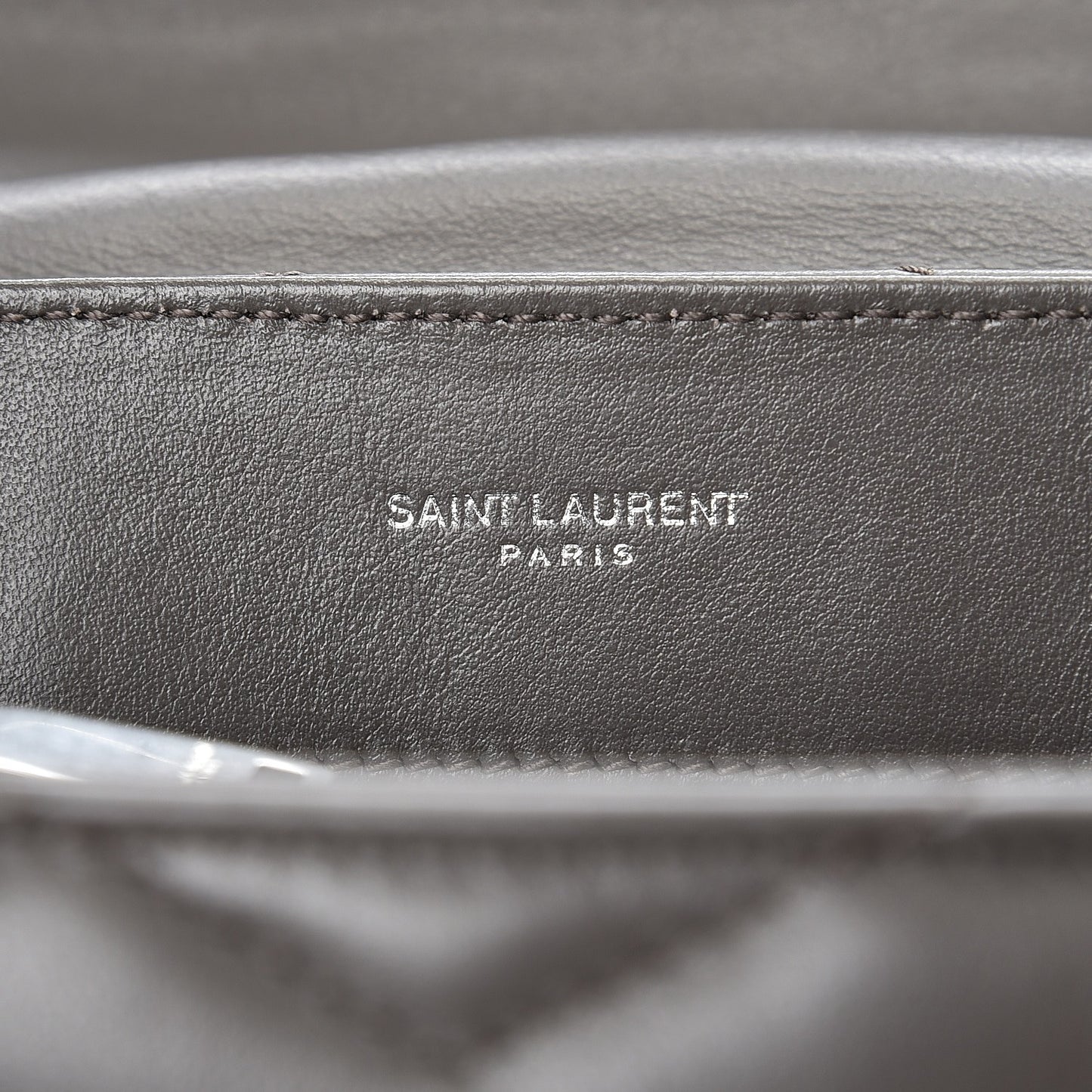 Calfskin Y Quilted Monogram Small Loulou Chain Satchel Earth