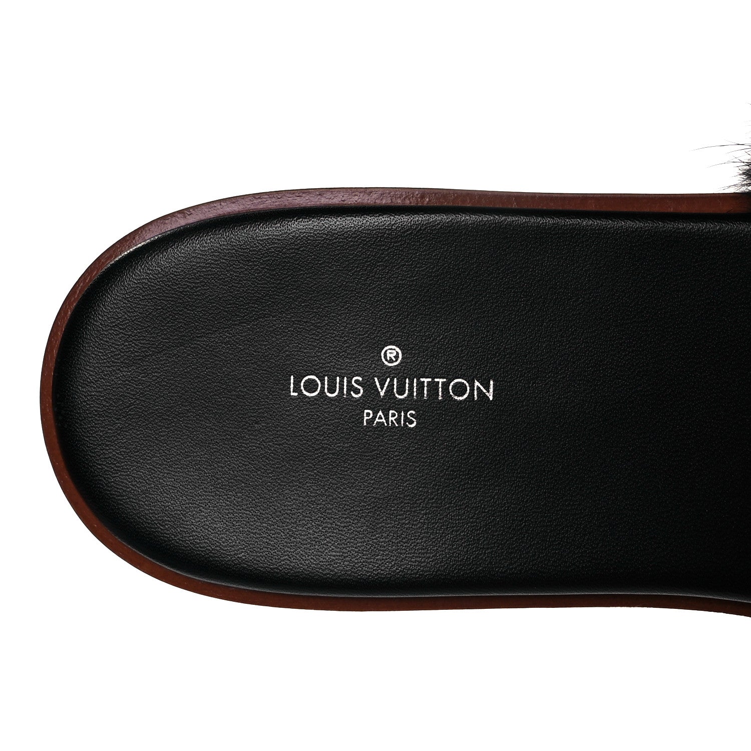 Louis Vuitton Mink Fur Lock It Flat Mule 40 Black Brown 7 of 8
