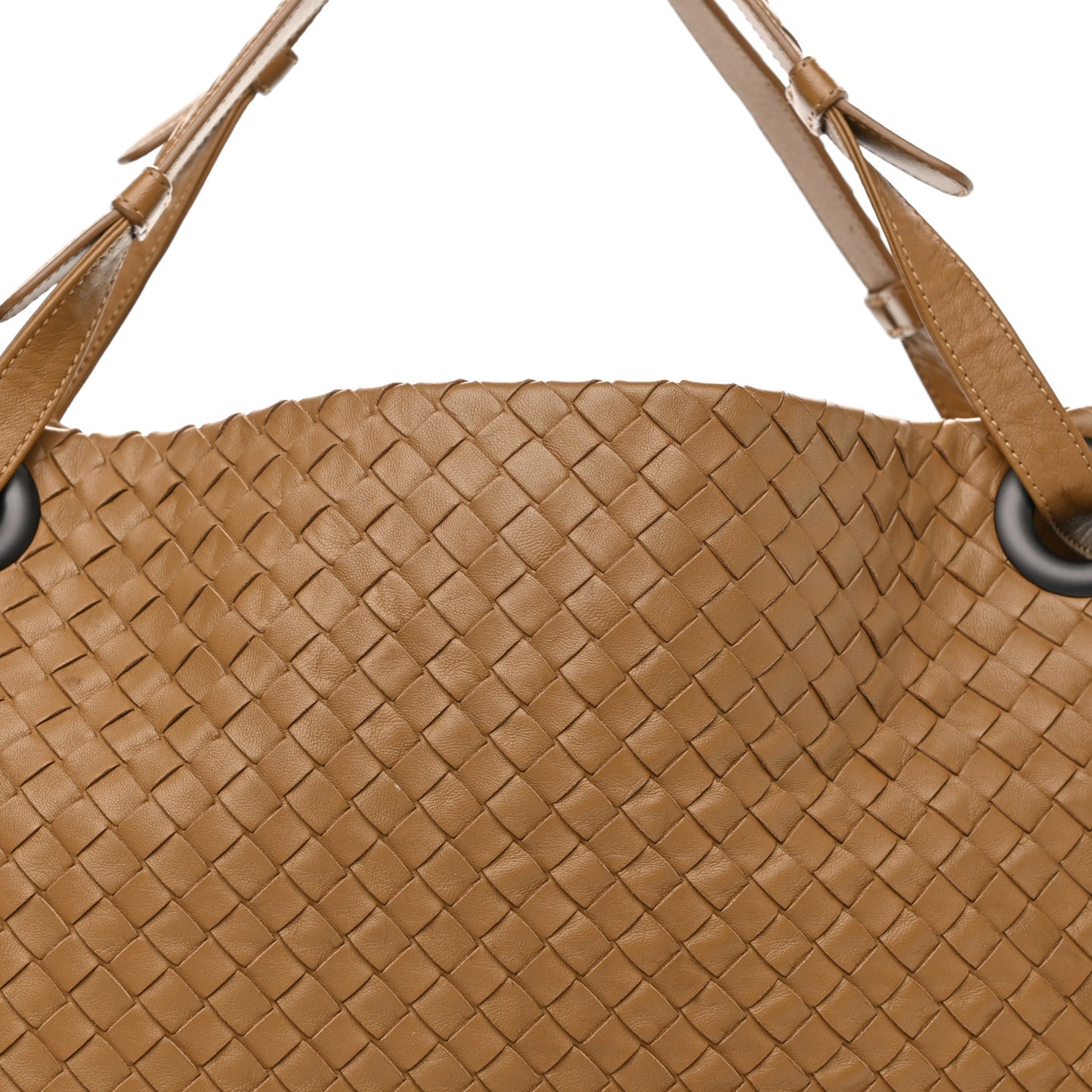 Nappa Intrecciato Bella Tote Tan