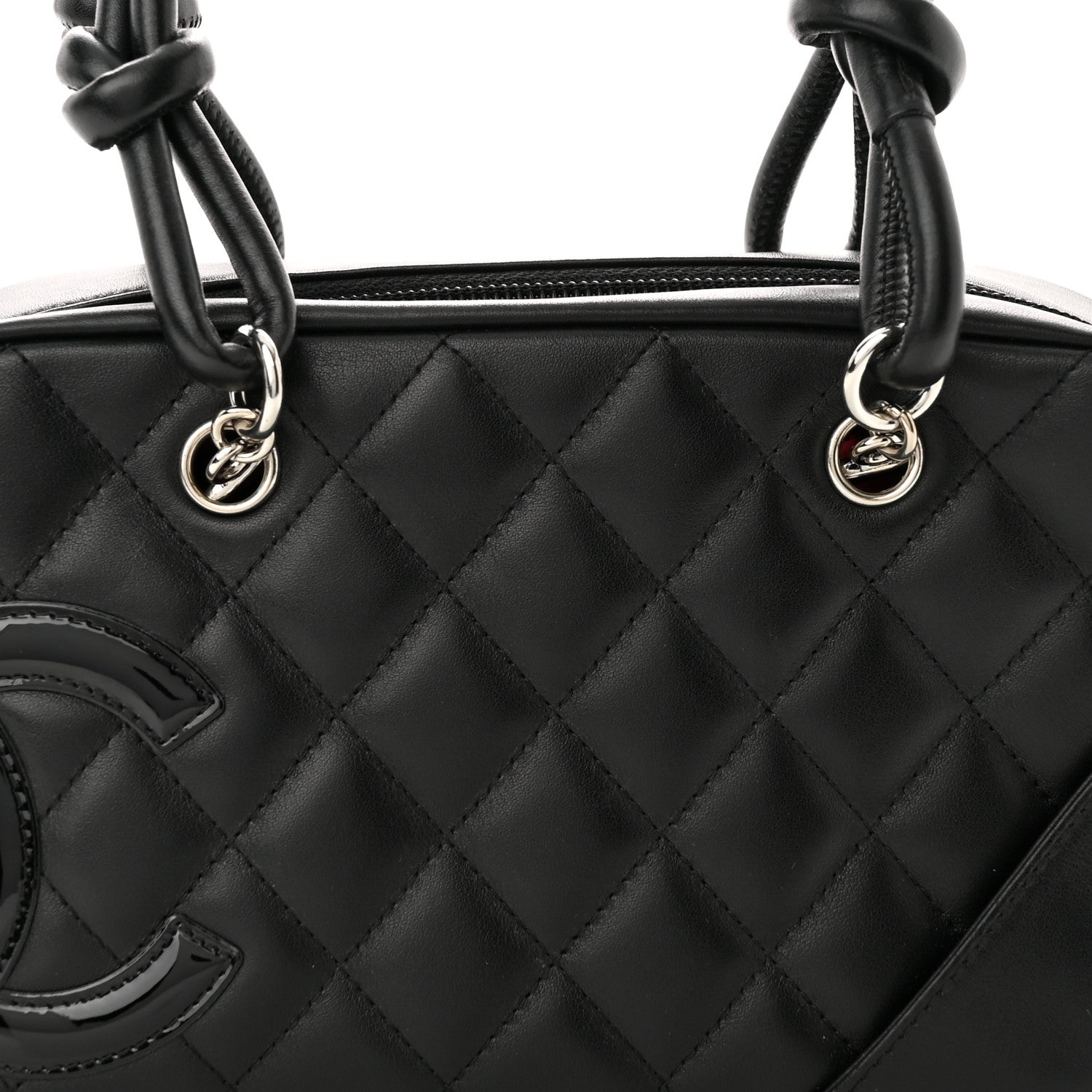 Chanel Calfskin Quilted Small Cambon Bowler Black 8 of 10