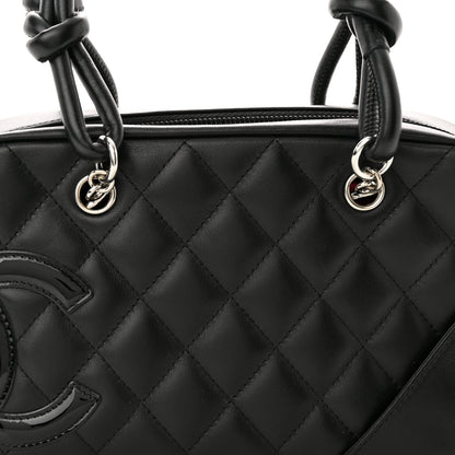 Chanel Calfskin Quilted Small Cambon Bowler Black 8 of 10
