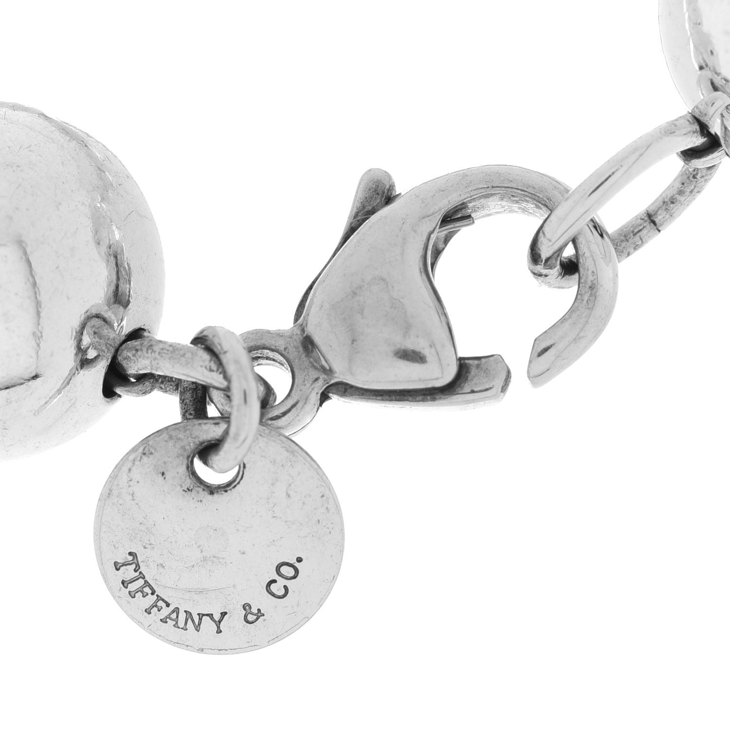 Tiffany Sterling Silver 10mm HardWear Ball Bracelet 5 of 5