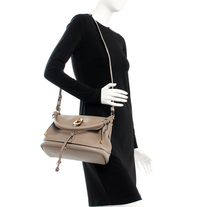 Chloe Calfskin Small Owen Flap Bag Motty Grey 2 of 8
