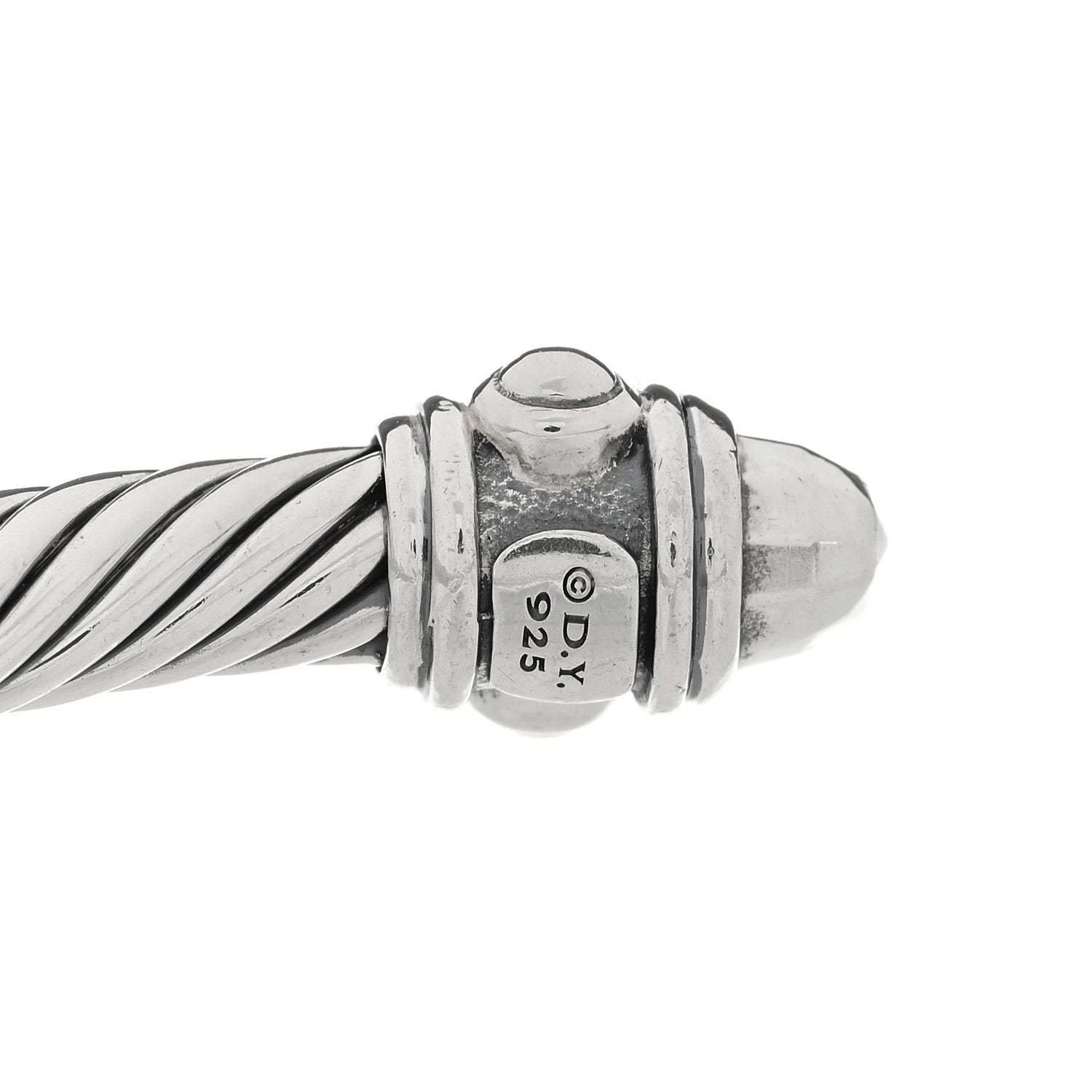 David Yurman Sterling Silver 5mm Cable Renaissance Bracelet 3 of 3