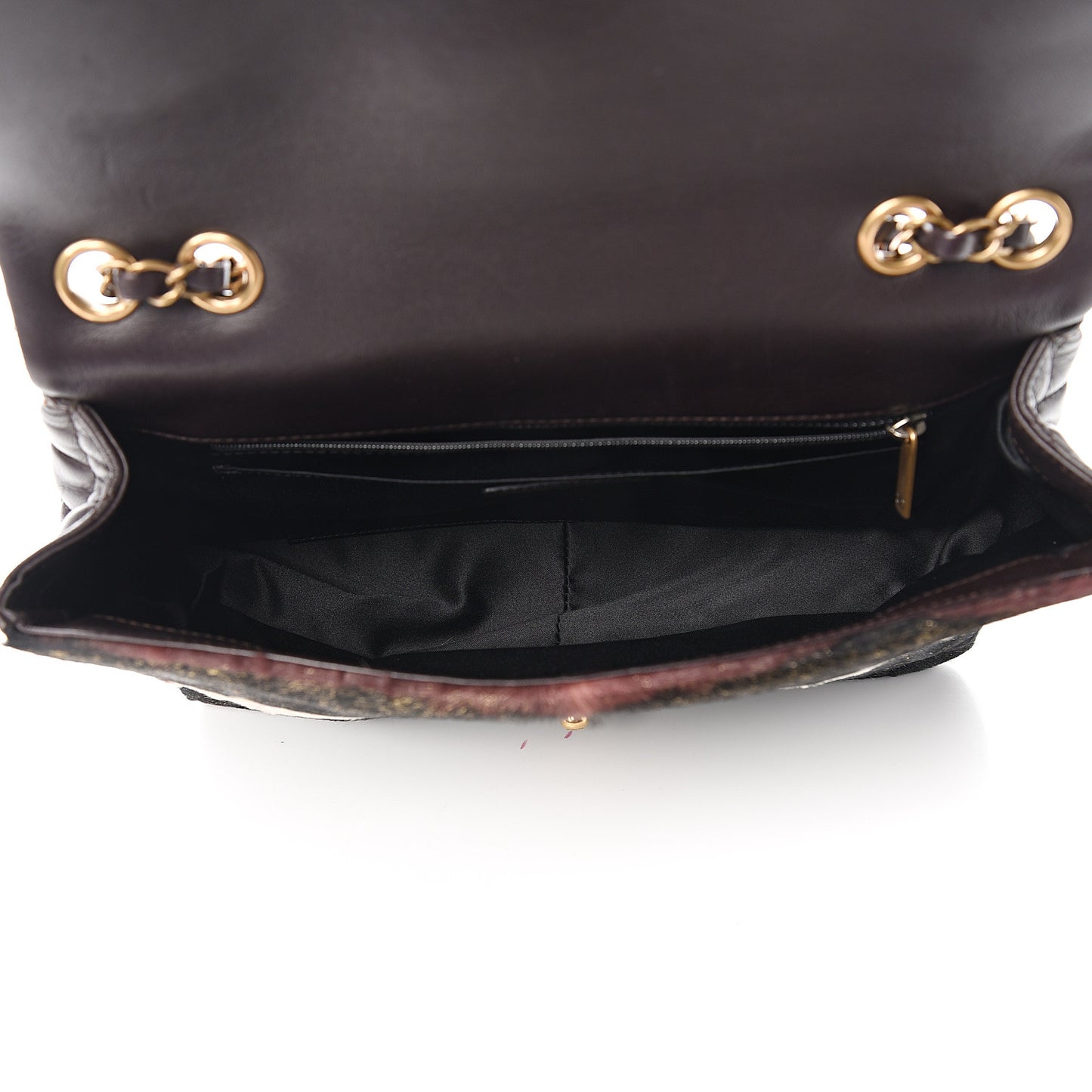 Pony Hair Lambskin Medium Paris Dallas Single Flap Gold