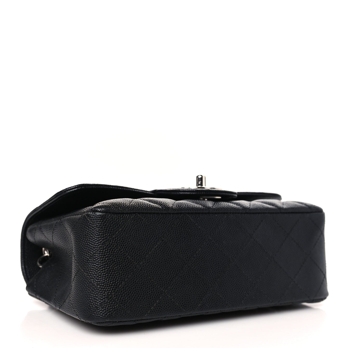 Caviar Quilted Mini Rectangular Flap Black