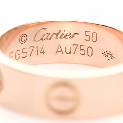 Cartier 18K Pink Gold 5.5mm LOVE Ring 50 5.25 4 of 5