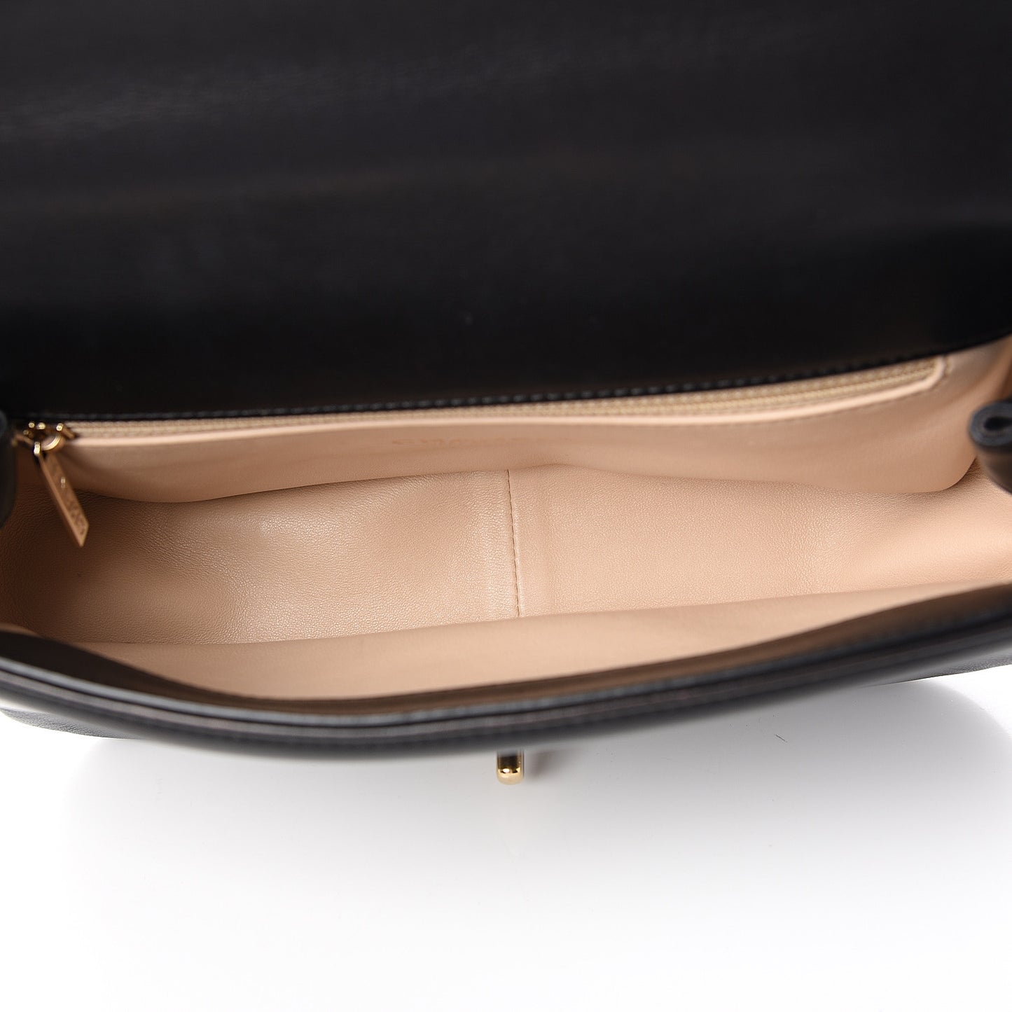 Lambskin Small Carry Chic Flap Black