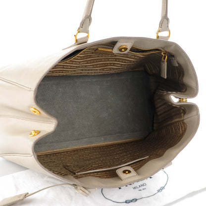 Prada Saffiano Lux Large Tote Pomice 5 of 8