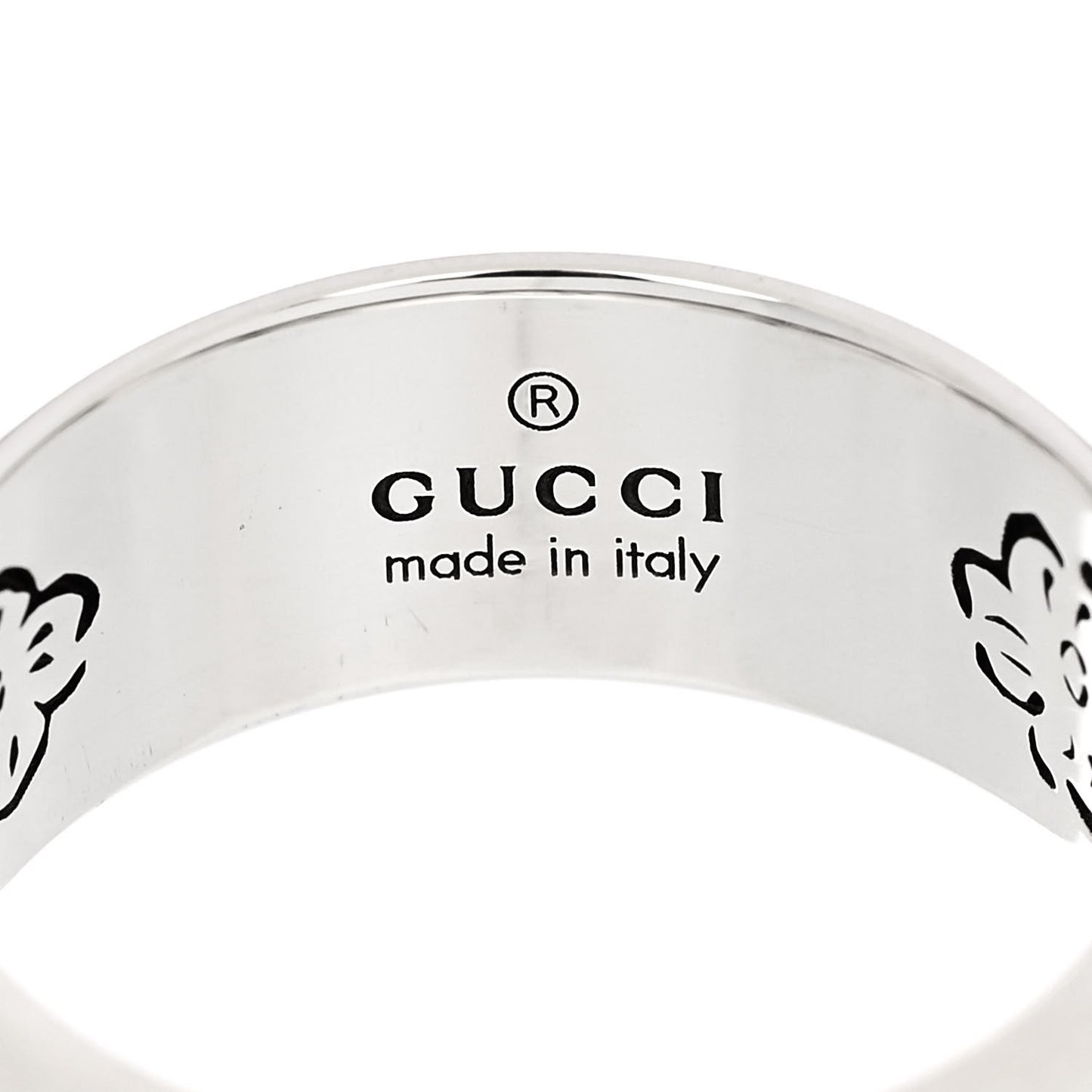 Sterling Silver Wide Blind for Love Band Ring 60 9.25