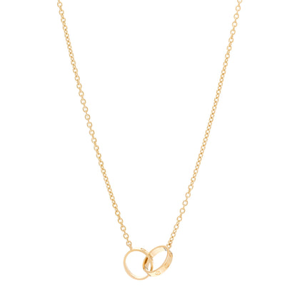 Cartier 18K Yellow Gold Interlocking LOVE Necklace 1 of 8