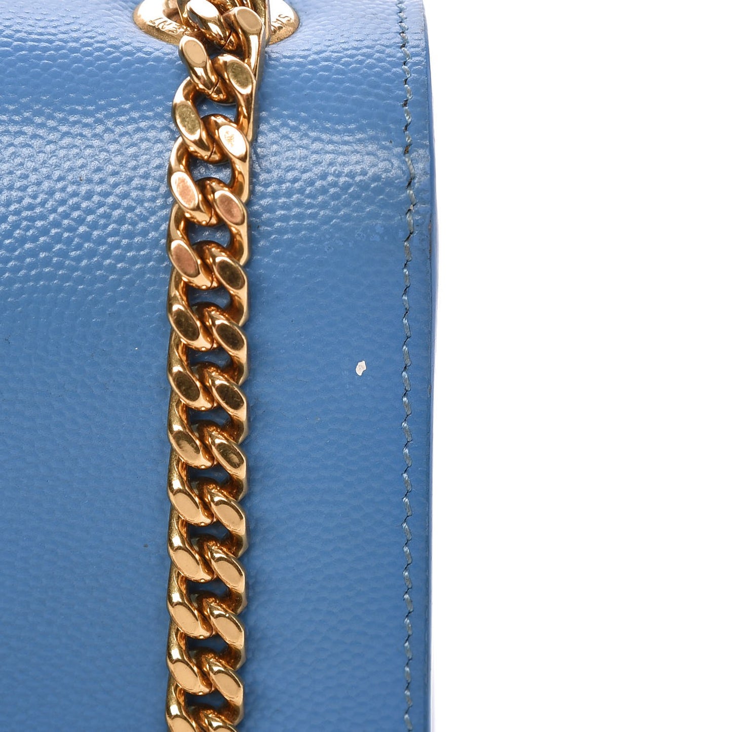 Grain De Poudre Small Classic Monogram Kate Satchel Blue Clair