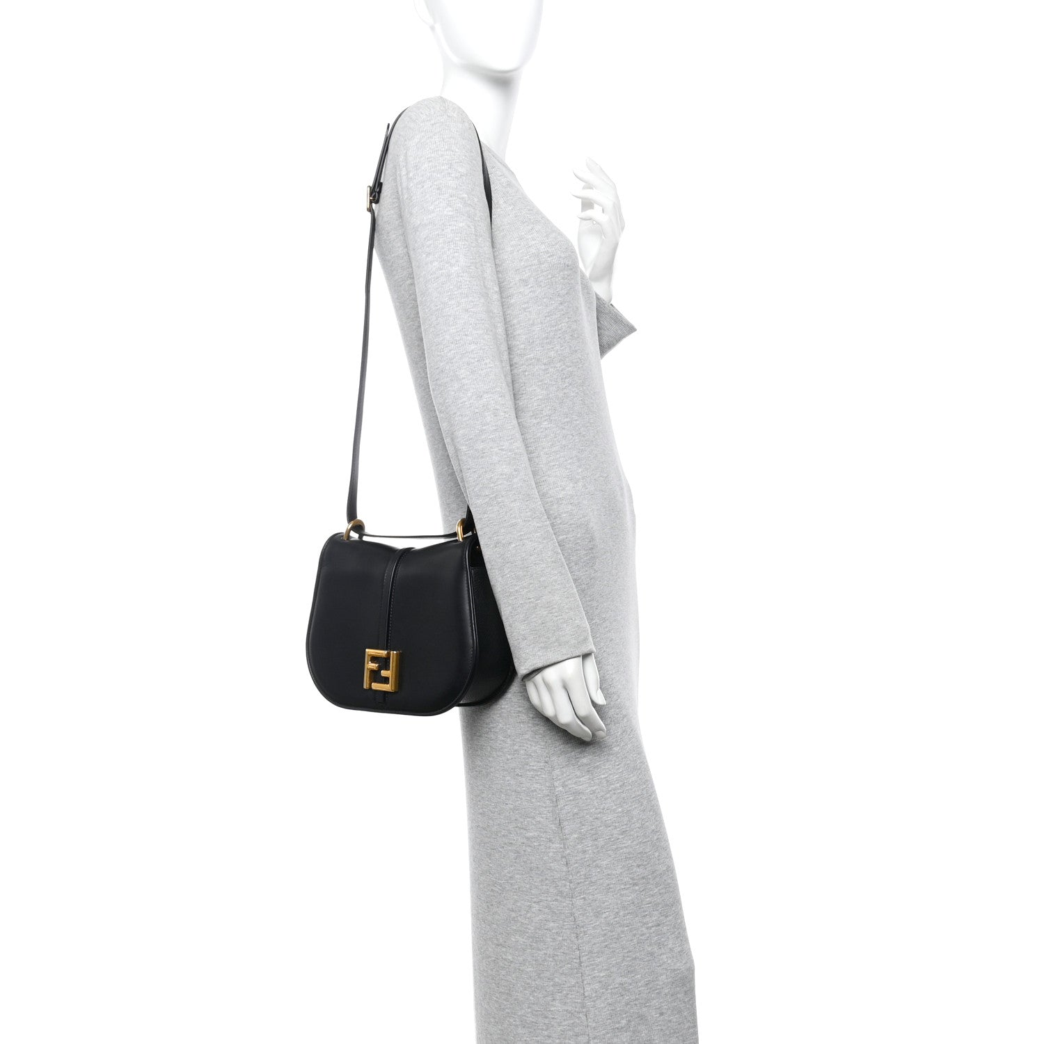 Fendi Vitello Brenta Cher Medium Fendi C'mon Black 2 of 14