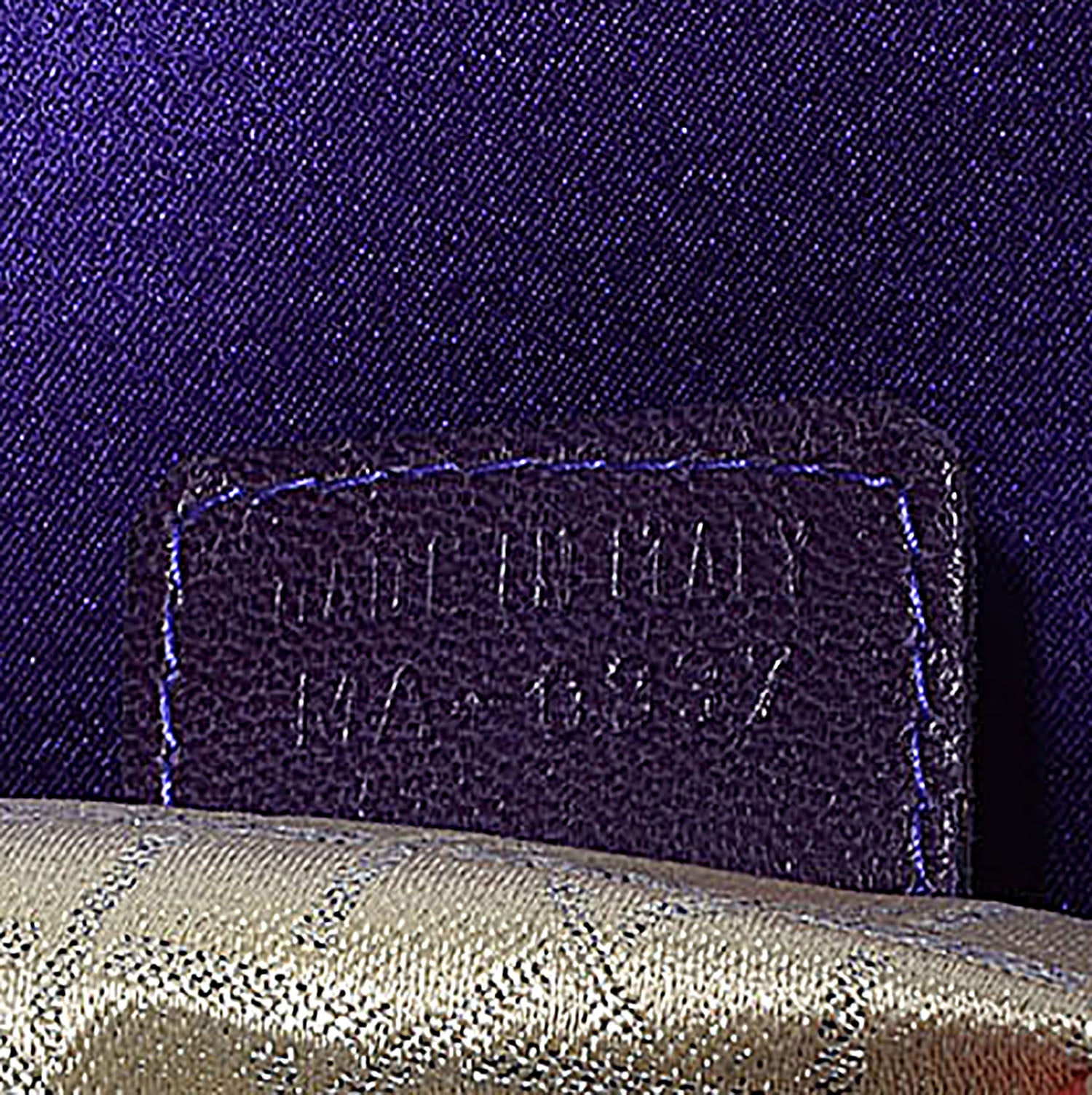Christian Dior Satin Swarovski Crystal Cannage Mini Lady Dior Purple 8 of 10